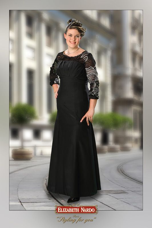 13-150 fekete pántos ruha fekete mintás felsővel